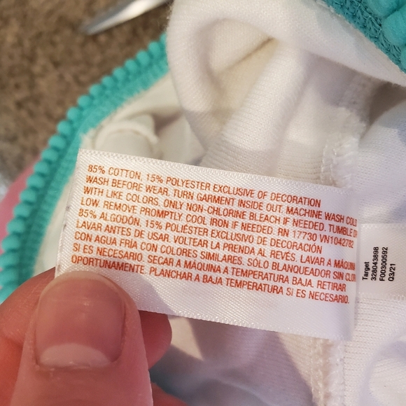 Cat & Jack Toddler Girl Terry Cloth Hooded Swim Cover-up Short Sleeve Size 2T - Picture 2 of 14